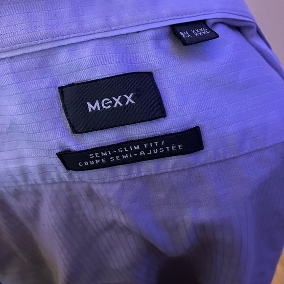 Mens long sleeve lavender button up dress shirt size XXXL - Picture 6 of 6